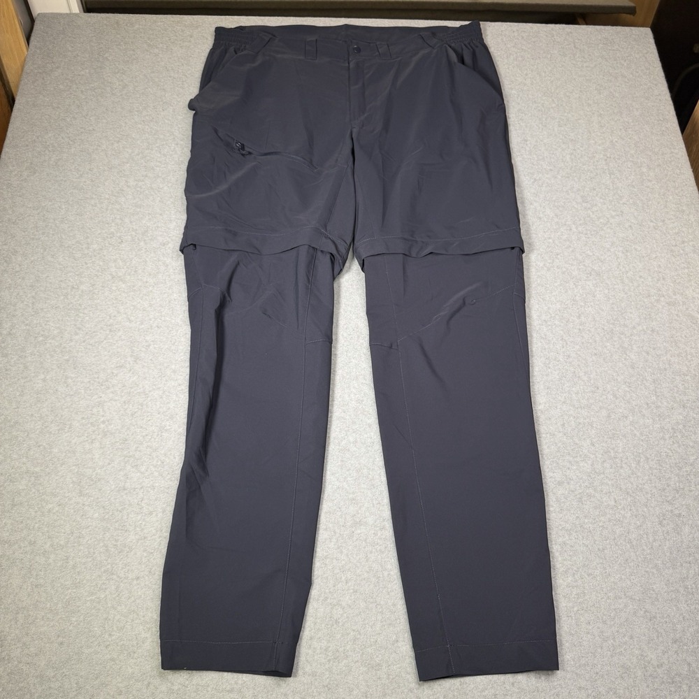 Decathlon Quechua MH150 Pants Convertible Zip Off Shorts Outdoor Mens 44x34 Blue